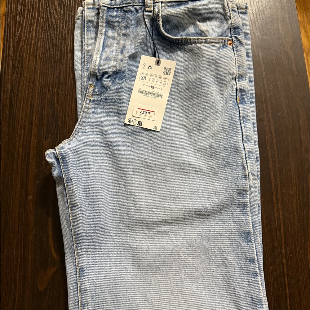 Zara Blue Boot Cut Jeans Light Wash